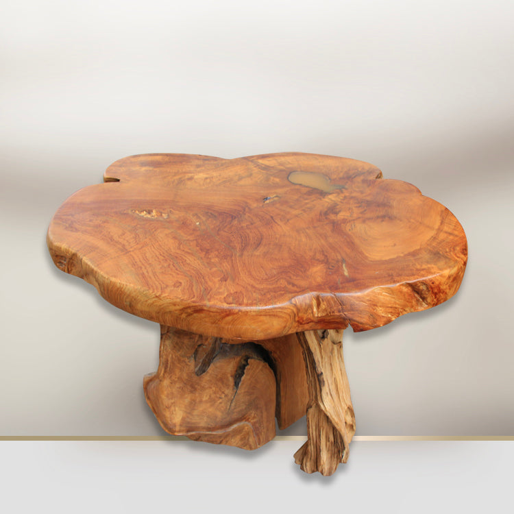 Kleiner, wasserfester Massiv Holztisch, Wurzeltisch, Wurzelholz Tisch