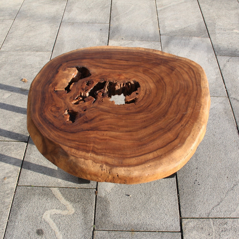 Couchtisch Baumstamm, Baumscheibe Tisch, Salontisch Holz massiv 80cm