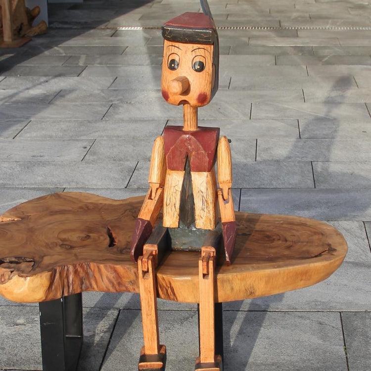 Pinocchio Deko, Pinocchio Statue, Pinocchio Holz, Holz Skulptur 100cm
