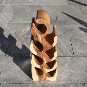 Weingestell, Weinregal Holz, Weinständer, Weinflaschen Halter 70cm