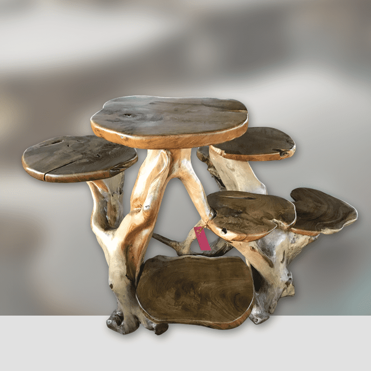 Blumenstand Teakholz | Design Wurzel Möbel | asiatische Möbel 156cm