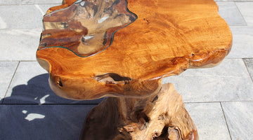 Holztisch Schweiz kaufen  Salontisch Holz Empfehlung  Couchtisch aus Baumscheibe  Massivholztisch Wohnzimmer  Wurzeltisch Naturholz  Beistelltisch aus Wurzelholz