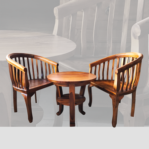 Kaffee Tisch und Stuhl | massiv Teakholz | asiatische Möbel | robustem