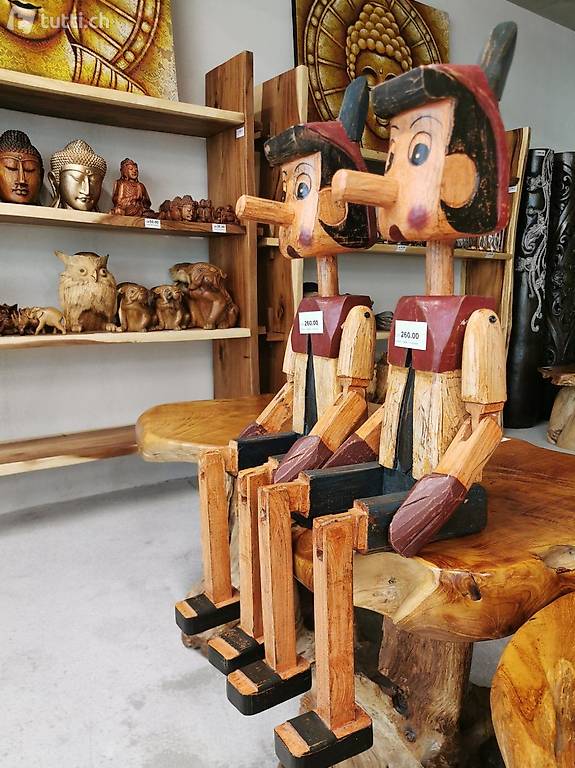 Pinocchio Deko | Pinocchio Statue | Pinocchio Holz |Pinocchio Skulptur