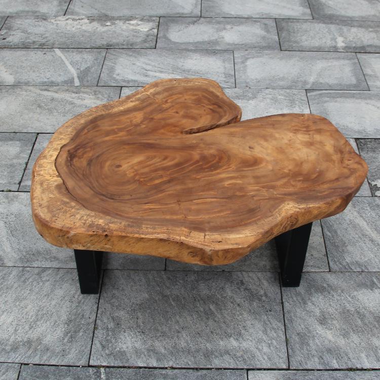 Baumstamm Couchtisch, Salontisch Holzstamm, Baumscheibe Tisch 108