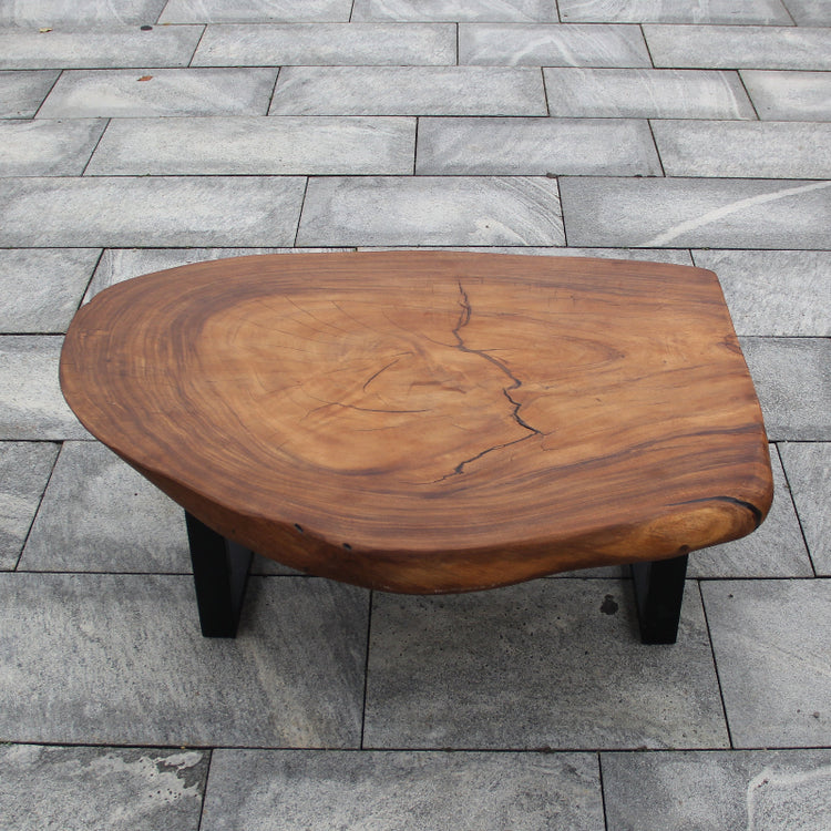 Baumstamm Tisch oval, Baumscheibe Tisch oval, ovaler Tisch Holzstamm  115