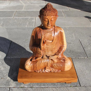 Buddha Sockel, Holzsockel, Sockel für Statuen, Holz 45x30x6cm