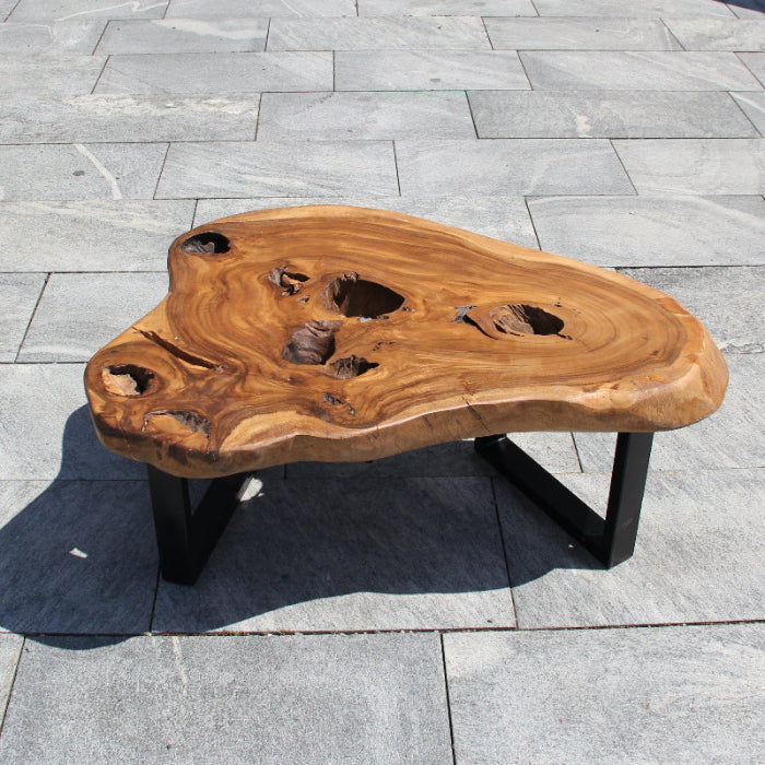 Couchtisch Akazie dunkel 101x80 kaufen | Massivholz Tisch Schweiz
