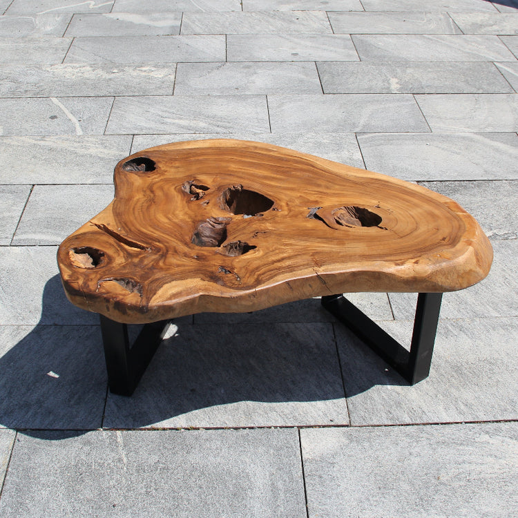 Couchtisch Akazie dunkel 101x80 kaufen | Massivholz Tisch Schweiz