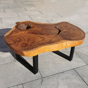 Couchtisch Akazie dunkel 101x80 kaufen | Massivholz Tisch Schweiz
