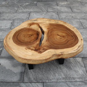 Couchtisch Baumstamm,  Holztisch Wohnzimmer Baumscheibe 92cm