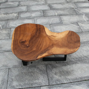 Couchtisch Baumstamm, massivholz Salontisch, Baumscheibe Tisch 107cm