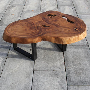 Couchtisch Holzstamm, Salontisch Holzstamm, Baumstamm Tisch 105cm