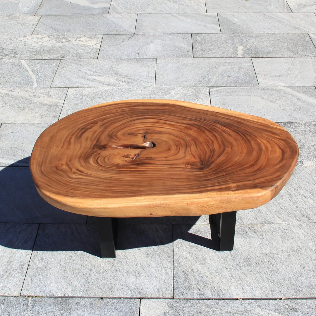 Couchtisch Holzstamm, Salontisch Holzstamm, Baumstamm Tisch 108cm