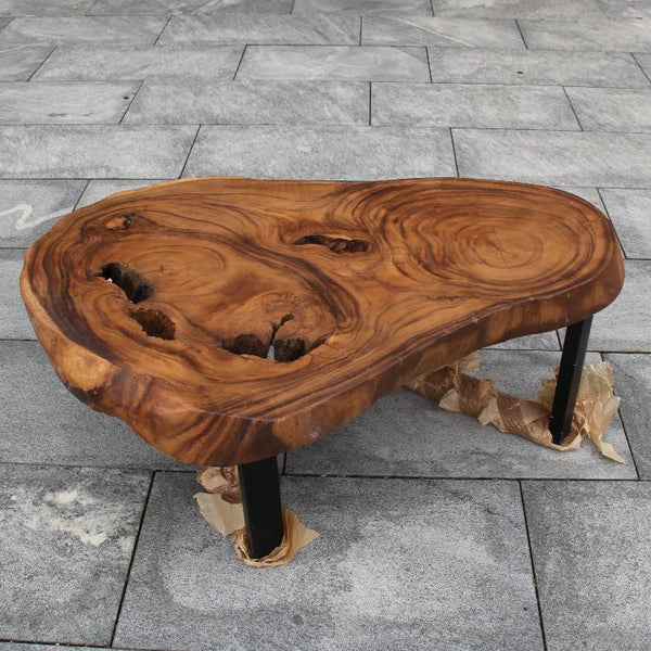 Couchtisch Holzstamm, Salontisch Holzstamm, Baumstamm Tisch 110cm