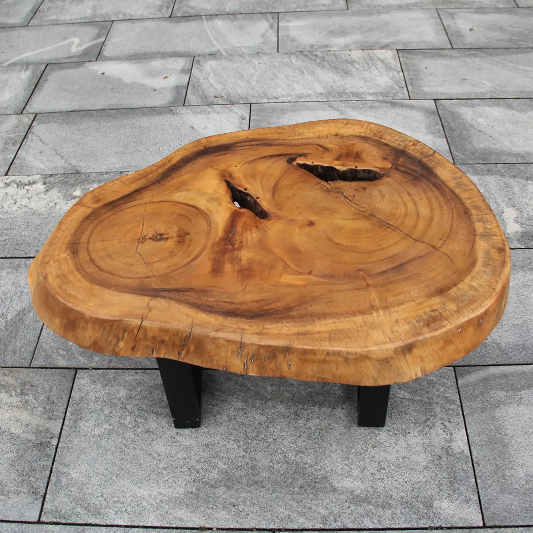 Couchtisch Holzstamm, Salontisch Holzstamm, Baumstamm Tisch 90cm