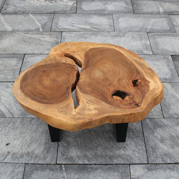 Couchtisch Suar Holz 98x80, Baumstamm Tisch Naturkante, Schweiz kaufen