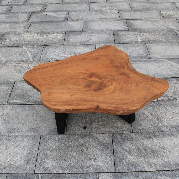 Couchtisch XXL groß, XXL Couchtisch Holz, Holzscheibe Tisch 123cm