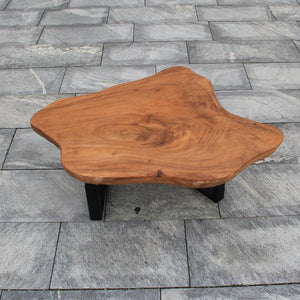 Couchtisch mit Holzstamm, Baumstamm Tisch aus einem stück 123cm