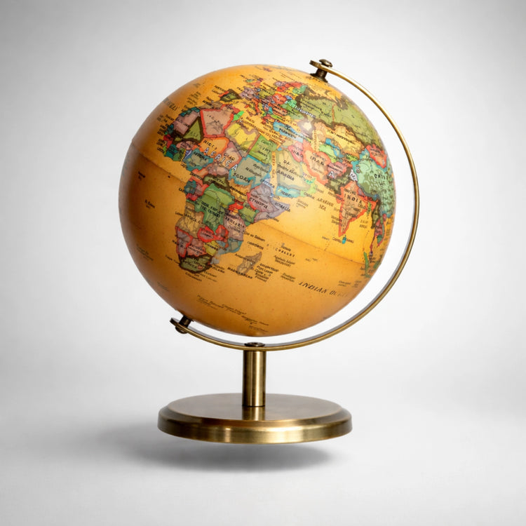 Antik Globus Deko 20 cm – kleiner Vintage-Globus als Tisch- und Büro-Deko für Wohnzimmer, Home-Office oder Chefbüro, edles Geschenk für Reisefans, Lehrer und Geschäftsleute, online kaufen im Deko Shop Zürich, Schweiz