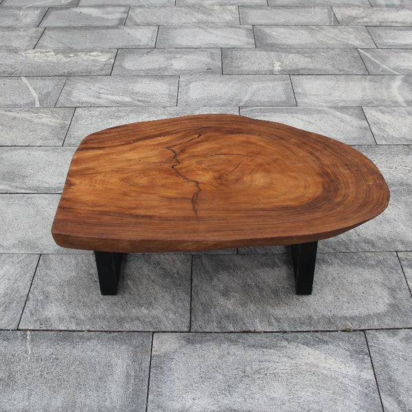 Großer Baumstamm Tisch, XXL Holztisch, Tisch aus einem Holzstamm 115cm