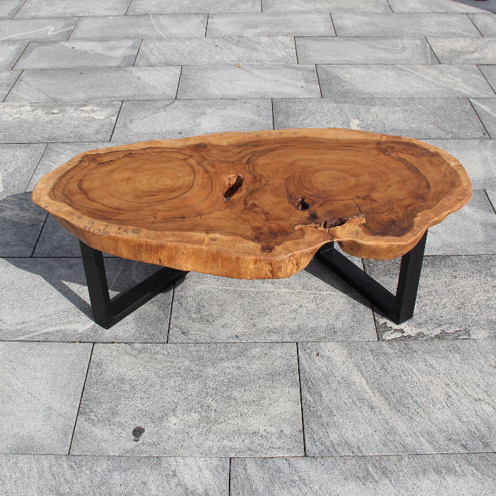 Großer Salontisch: Hochwertiger Couchtisch aus massivem Holz für Ihr Wohnzimmer 120