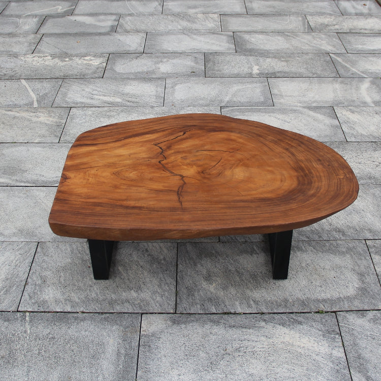 Holz Salontisch, Baumstamm Tisch, Couchtisch Baumstamm 115cm