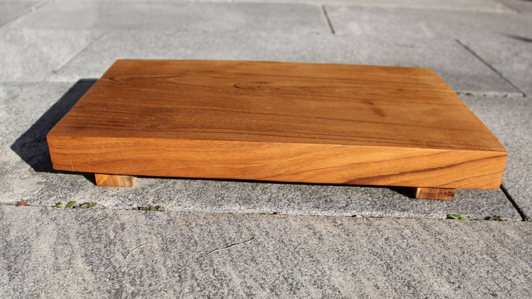 Holzgeschirr, Schneidebrett holz, Teakholz, massivholz 45x30x6cm