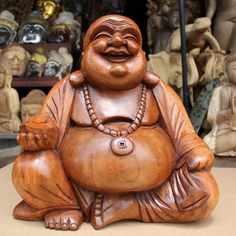 Buddha Statue | happy Buddha | Lächelndes Buddha | Buddha Figur 50cm