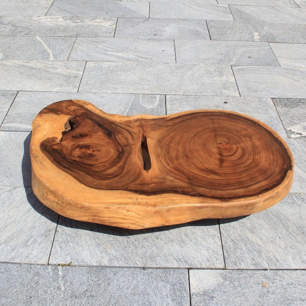 Baumstamm Tisch, Couchtisch Holzstamm, Baumscheibe Tisch 110cm