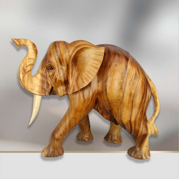 Elefant Deko | Elefant Statue | Elefant Teakholz | Elefant Holz 50cm