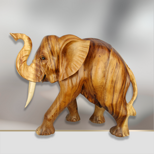 Elefant Deko | Elefant Statue | Elefant Teakholz | Elefant Holz 40cm