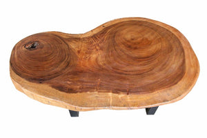 Baumkanten Tisch | Couchtisch Baumstamm | Tisch aus Baumstamm 130cm