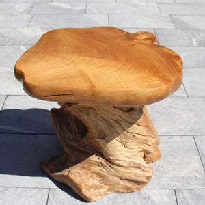 kleiner Holztisch hell, hell Tisch Holz, rund Gartentisch hell Holz