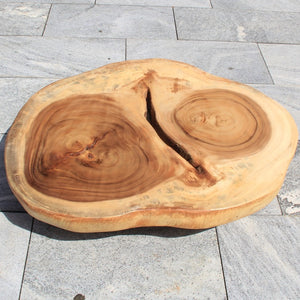 Tisch aus einem Baumstamm,  Wohnzimmer Baumscheibe Couchtisch