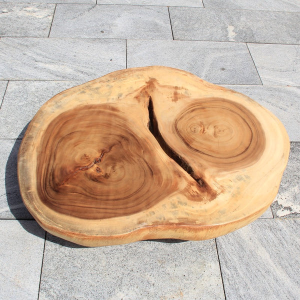 Baumstamm Tisch aus einem stück, Couchtisch Baumscheibe 92cm
