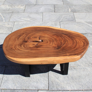 Salontisch Holzstamm | Baumstamm Couchtisch | Tisch Baumstamm 108cm
