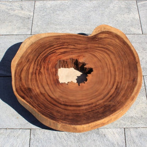 Baumscheibe Couchtisch, Tisch aus einem Baumstamm, Holzstamm rund