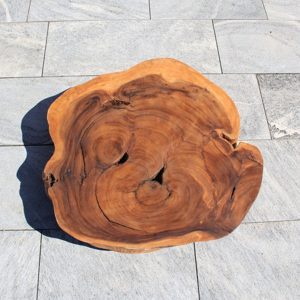 Couchtisch Baumstamm rund, Baumscheibe Tisch, Salontisch Holz 94