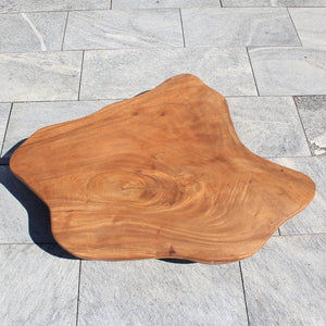 Couchtisch XXL groß, XXL Couchtisch Holz, Holzscheibe Tisch 123cm