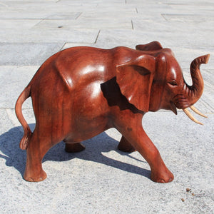 Holz Elefant Skulptur | Elefant aus massiv Holz | Holz Kunst.JPG