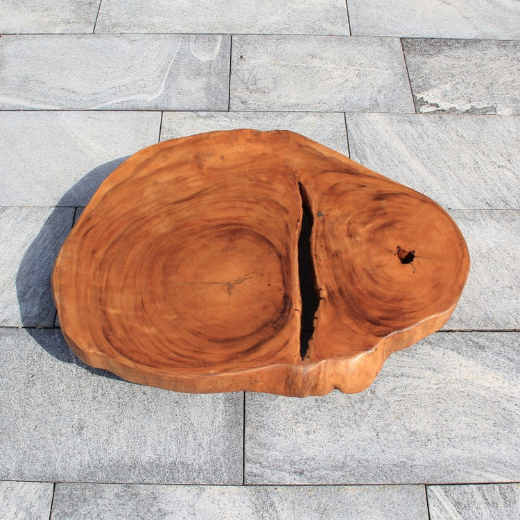 Couchtisch Baumstamm, Baumscheibe Tisch, Holzstamm Salontisch 96cm