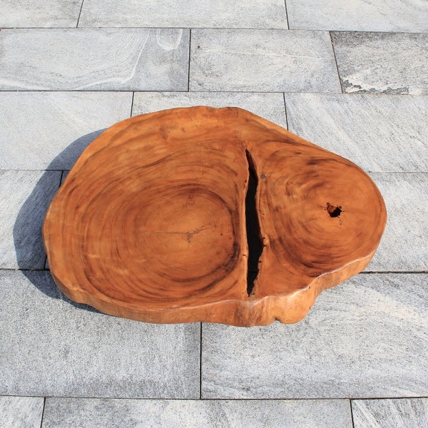 Couchtisch Baumstamm, Baumscheibe Tisch, Holzstamm Salontisch 96cm