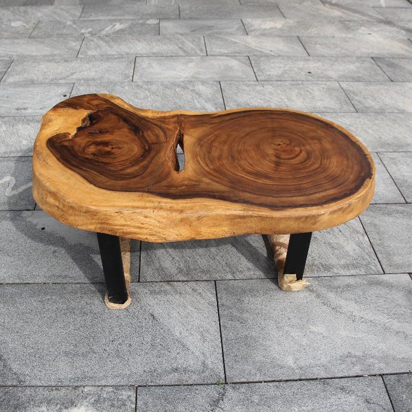 ovaler Baumstamm Tisch, Couchtisch Holzstamm oval, Baumscheibe oval