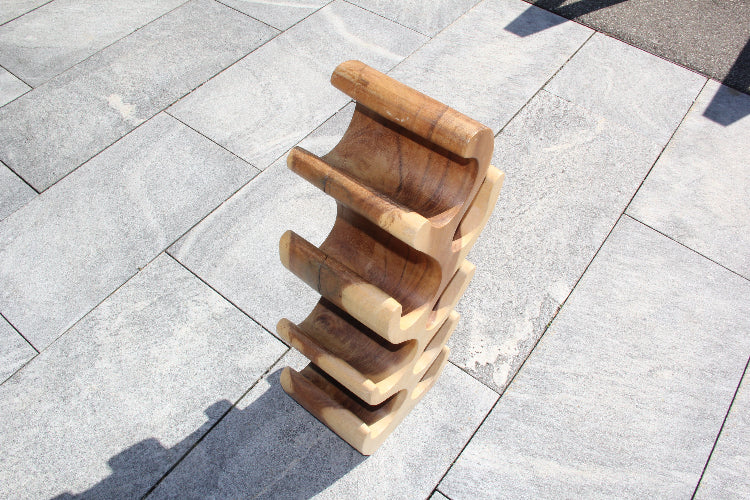 Weingestell, Weinregal Holz, Weinständer, Weinflaschen Halter 70cm 205-2