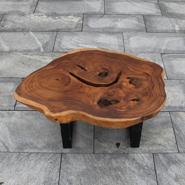 Massiver Salontisch aus Suar Holz 100 – Natürlich, handgemacht, Unikat