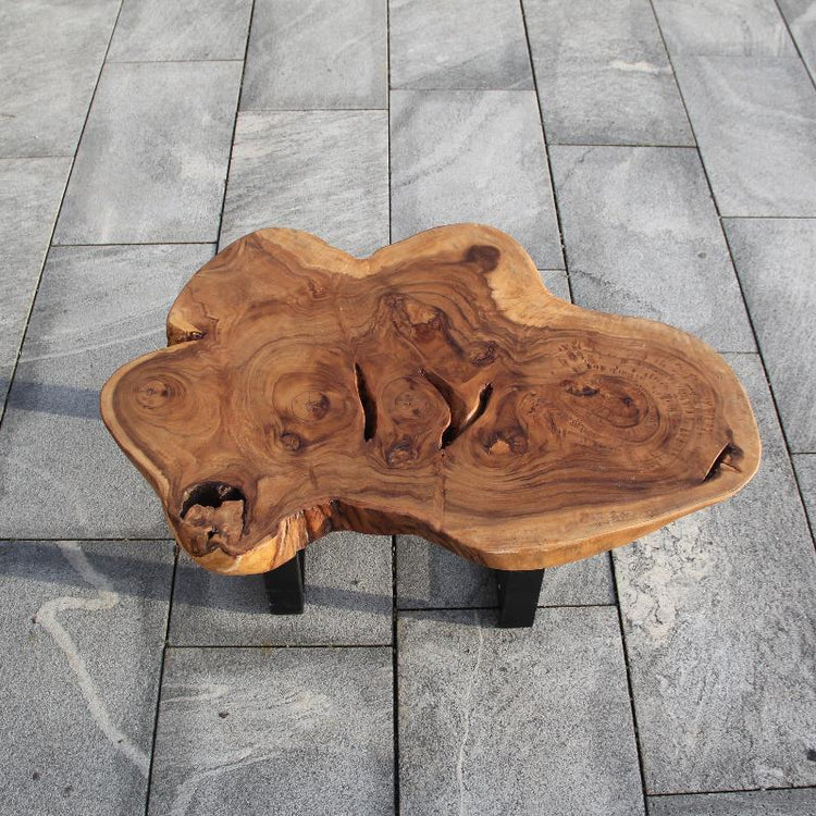 Naturholz Baumstamm Tisch aus einem stück, Baumscheibe Tischplatte