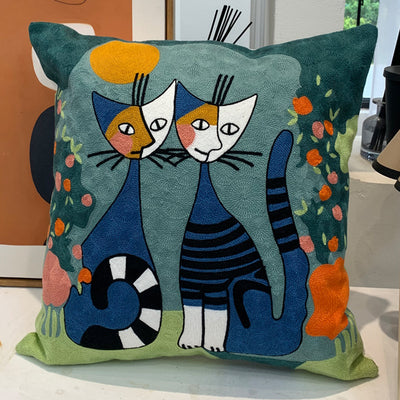 Kissen | besonderes Muster | kuschelige Strickkissenbezug 45x45cm-2