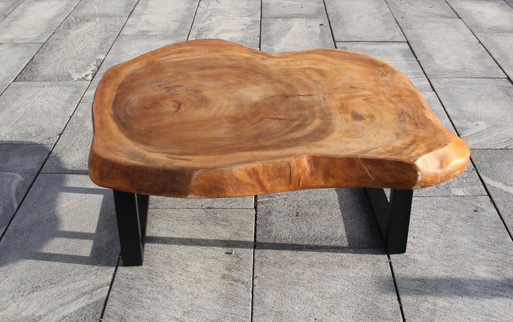 Salontisch Baumscheibe, Baumstamm Tisch aus einem stück 105cm