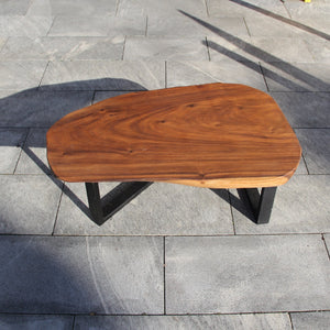 Salontisch Holz dunkel, Couchtisch Holz vintage, massiv Holz Tisch